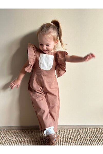 MAMAOLAS Girl's Jumpsuit Brown