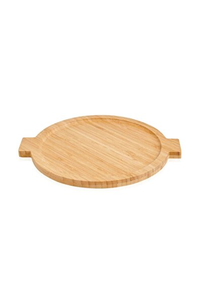 intoku Bamboo Serving Plate Presentation Tray 32 cm Bamboo Presentation Plate Cutting Board