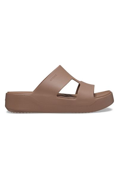 Crocs Getaway Platform H-strap Slippers 38-39 Eu - W8 Us Brown - Latte
