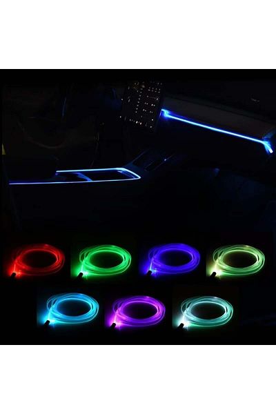 divendi-ro RGB car ambient light, USB plug power supply, 3m length, 7 colors