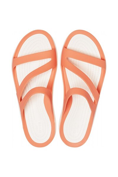Crocs Papuci Swiftwater Sandal W - Grapefruit/White