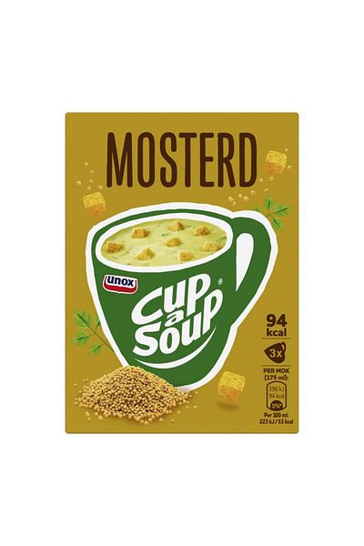 Unox Cup-a-soup Supa instant de Mustar 3 x 20 g