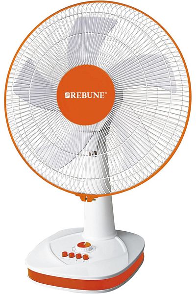 rebune RTF-16-005 مروحة كهربائية 16 بوصة 3 سرعات - 45 واط - أبيض