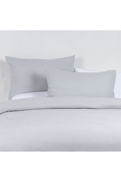 Boutique Blanche 3-Piece Cotton Waffle King Size Comforter Set