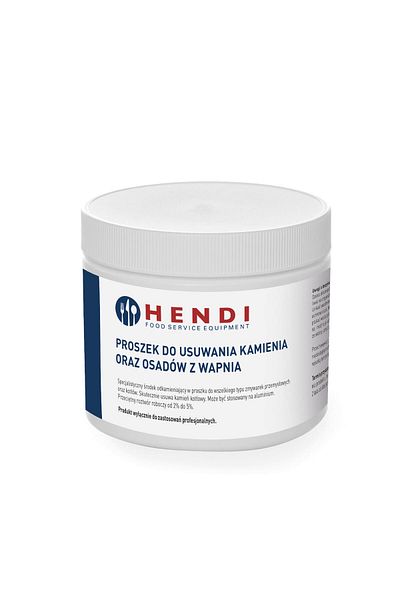 HENDI Detartrant praf pentru îndepărtarea calcarului și a depunerilor de calciu de pe aluminiu 0,5 kg