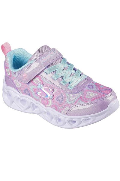 SKECHERS Dětské tenisky s motivem srdce - Boogie Love, fialové