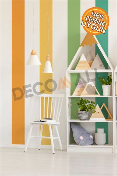 DECOMALL DS-24 CURĂȚĂ DE PERETE AUTOADEZIVĂ BOHEMĂ MINIMALISTĂ, CURCUBEU, PEN...