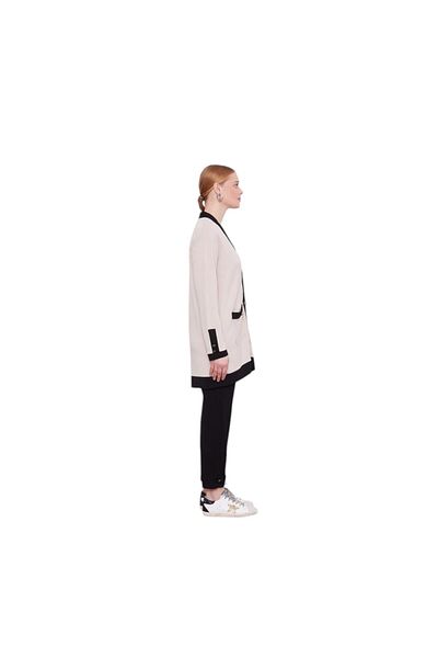 Levidor Ribbed Button Detailed Cardigan Suit