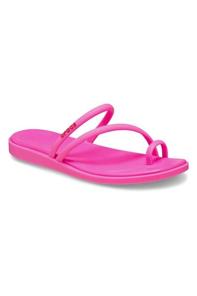 Crocs Miami Toe Loop Sandal 39-40 Eu - W9 Us Pink - Pink Crush