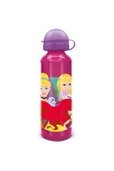 Disney Children's water bottle, aluminum, multicolor, 530 ml, Princesses