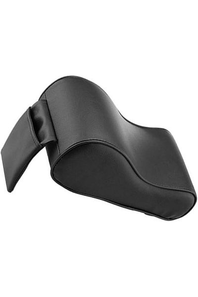 Yuwell YU WELL Car Center Console Armrest Cushion Memory Foam Seat Pillow Pad (Leather-Black Universal-Fit)