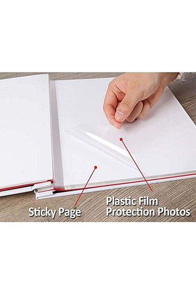 LIXADA 40-Page Self Adhesive Photo Album Grey
