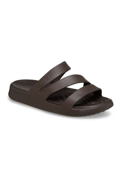 Crocs Getaway Strappy Slippers Brown - Espresso 36-37 Eu - W6 Us