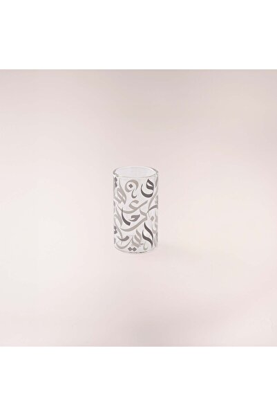 Dallaty grey glass tea cups set 6 pcs