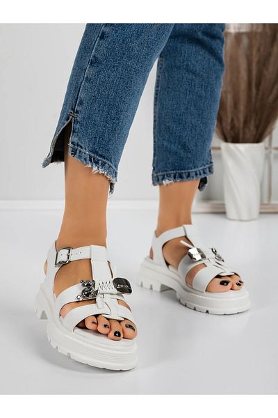 mei Women's Platform Sandals 5HXS10 White |