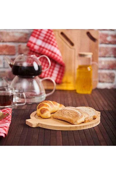 intoku Bamboo Serving Plate Presentation Tray 32 cm Bamboo Presentation Plate Cutting Board