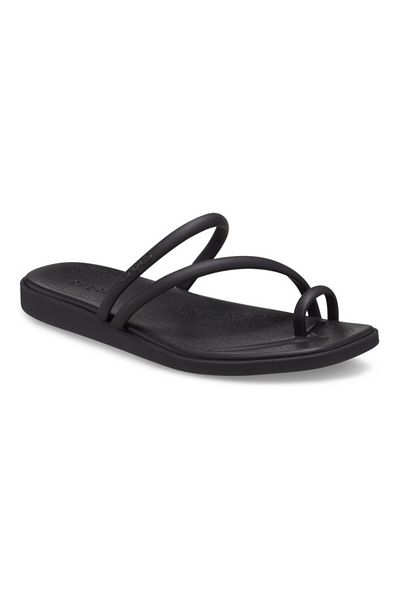 Crocs Miami Toe Loop Sandal Black - Black 41-42 Eu - W10 Us