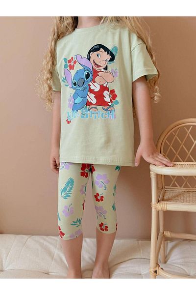YİGİT BUTİK Yigit Butik Printed Tights Girl's Set