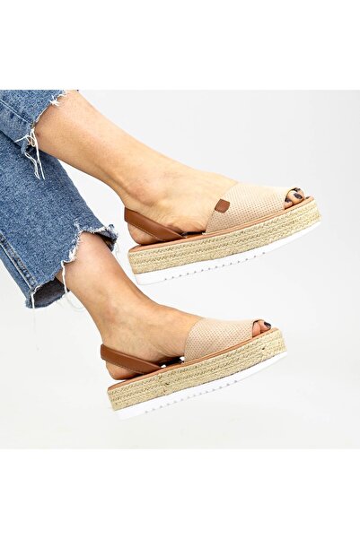 mei Sandale Dama cu Platforma WH1932 Beige |