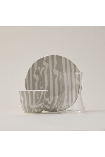 Dallaty موال - طقم شاي وقهوة 18 قطعة
