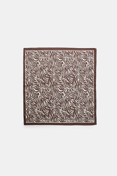Stradivarius Zebra print scarf