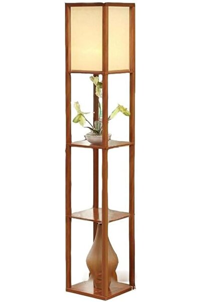Generic Nordic Modern Bedroom linen cover Standing Floor vertical lamp Pull cord switch with 9W bulb