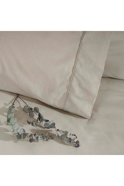 Taç Bed linen 1 person 100% cotton ranforce, duvet cover sheet 160x220cm, Tac, Queen Basic Mink