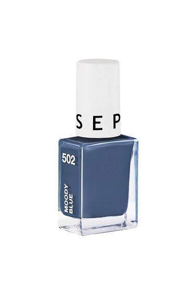 SEPHORA COLLECTION Nail Polish 502 Moody Blue – Bold Glossy Finish | Long-Wear & Chip-Resistant