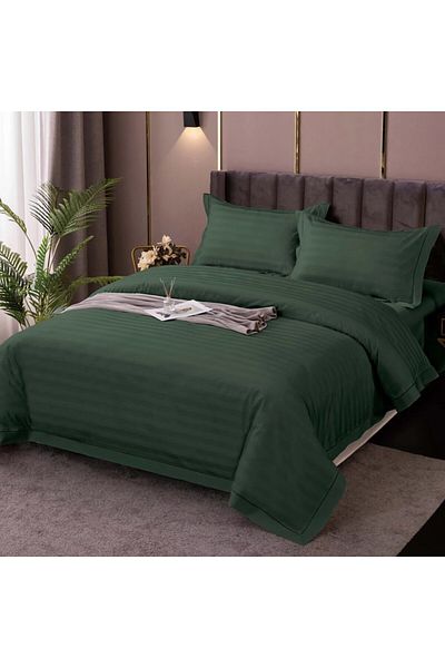 Pucioasa Single bed linen, polycotton damask, Pucioasa, IMP22 Green