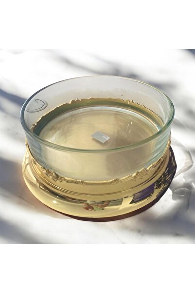 partridge store Glass Presentation Plate with Gold Legs 25 cm