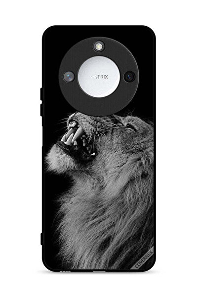 Covernex غطاء حماية ذكي لهاتف Honor X9c 5G بتصميم الأسد المبهج