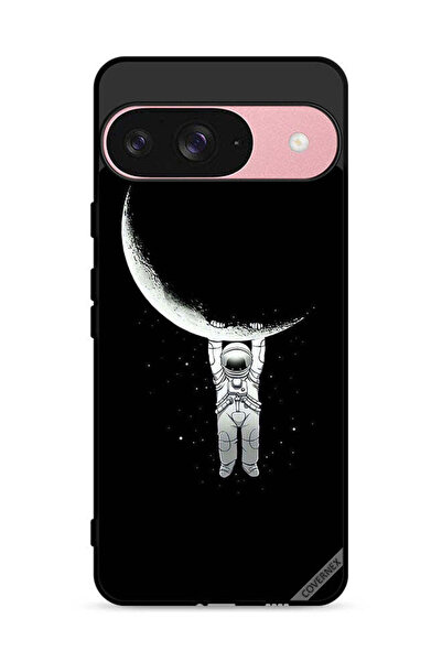 Covernex غطاء حماية لهاتف Google Pixel 9، صورة رائد فضاء معلق على القمر، مطبوعة