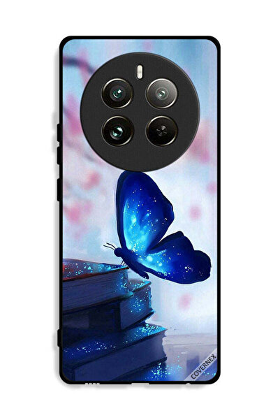 Covernex غطاء حماية لهاتف Realme 12 Pro Plus 5G بتصميم فراشة جالسة على كتاب
