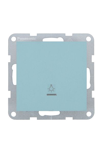 PANASONIC LED Stair Switch Mechanism with Return Karre Plus 55 Soft Touch Turquoise