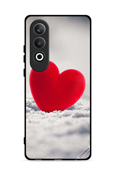 Covernex غطاء حماية لهاتف Oppo K12 Plus 5G بتصميم قلب أحمر جميل
