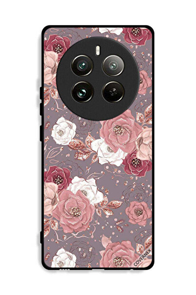Covernex غطاء حماية لهاتف Realme 12 Pro 5G بخلفية زهرية