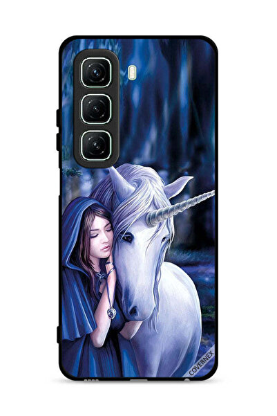 Covernex غطاء حماية لهاتف Infinix Hot 50 5G بتصميم فتاة وحيد القرن المحبوبة
