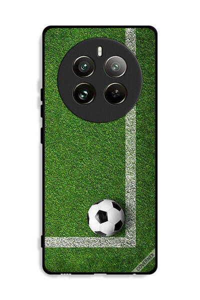 Covernex غطاء حماية لهاتف Realme 12 Pro Plus 5G بتصميم كرة قدم في الزاوية