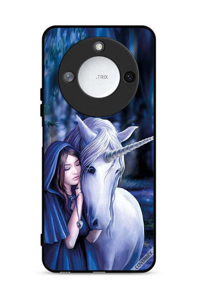 Covernex غطاء حماية لهاتف Honor X9c Smart 5G بتصميم فتاة وحيد القرن المحبوبة