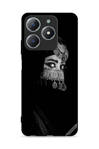 Covernex غطاء حماية لهاتف Realme C63 4G بعيون جميلة ووجه فتاة مزين بمجوهرات