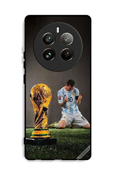 Covernex غطاء حماية لهاتف Realme 12 Pro Plus 5G بطبعة ليو ميسي وكأس الفيفا