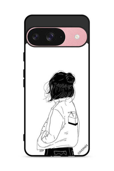 Covernex غطاء حماية لهاتف Google Pixel 9 بتصميم فتاة تفكر بعمق كبير