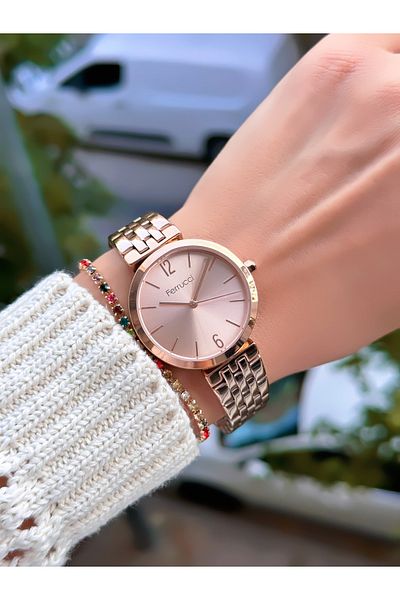 Ferrucci Steel Cord Women's Wristwatch 3 Atm Waterproof with 2 Years Warranty Mechanism