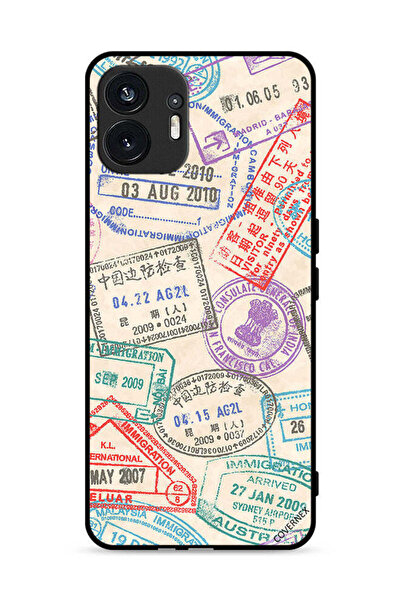 Covernex Nothing Phone (2) 5G Protective Case Cover Travel Stamps Pattern