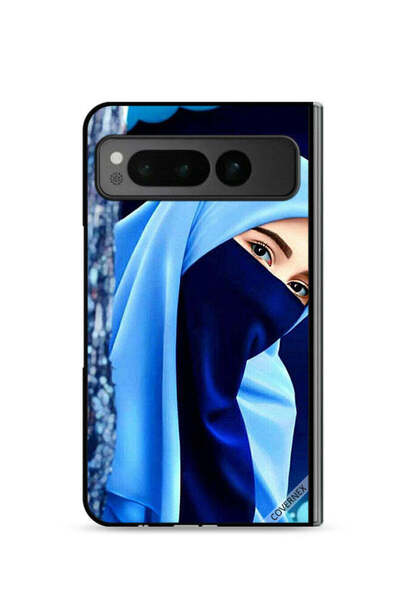 Covernex غطاء حماية لهاتف جوجل بيكسل فولد 5G بنقشة فتاة محجبة