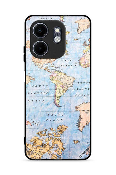 Covernex غطاء حماية لهاتف Infinix Hot 50i 4G بتصميم خريطة العالم