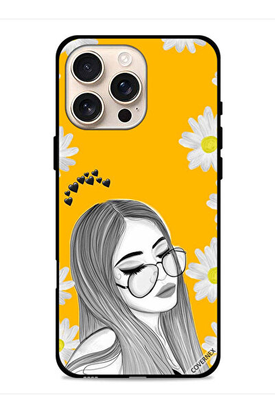 Covernex غطاء حماية لهاتف Apple iPhone 16 Pro Max بتصميم فن النظارات للفتيات