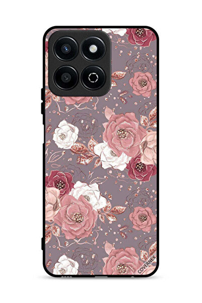 Covernex غطاء حماية لهاتف Honor X7c 4G بخلفية زهرية