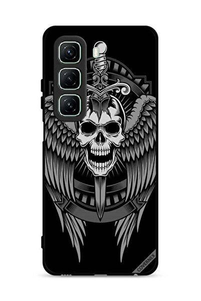 Covernex غطاء حماية لهاتف Infinix Hot 50 5G بتصميم جمجمة وأجنحة نسر