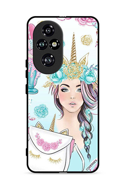 Covernex غطاء حماية لهاتف Honor 200 Pro 5G مزين برسومات رموش على الحقيبة وفتا...